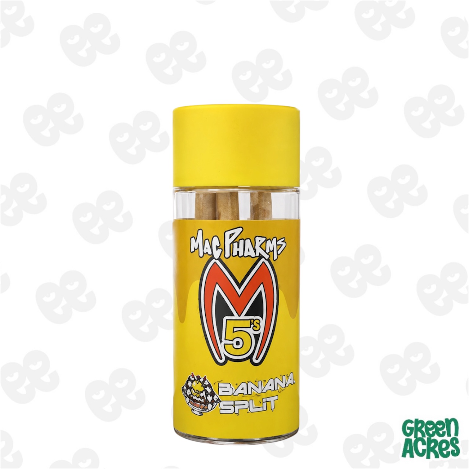 Mac Pharms: Banana Split 5 Pack Infused Prerolls (5x0.6g)
