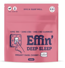Deep Sleep Dreamy Dark Cherry 2:2:1 THC:CBN:CBD Gummies ( I ) | 100mg