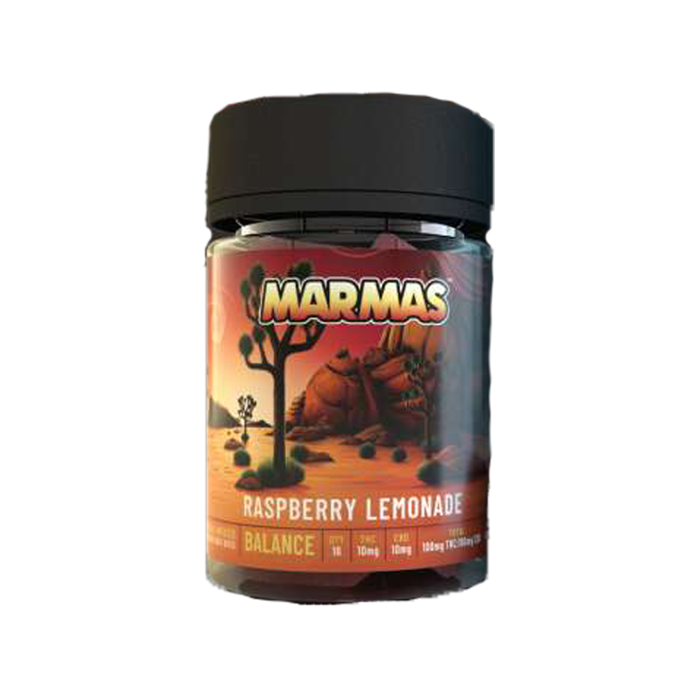 MARMAS EDIBLE CBD 1:1 RASPBERRY LEMONADE 100MG DOH