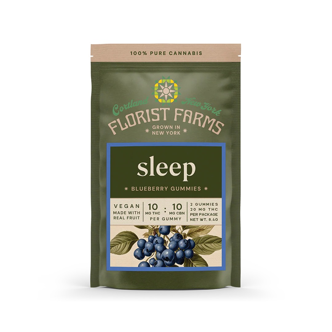 Florist Farms Blueberry THC:CBN Gummies 2ct