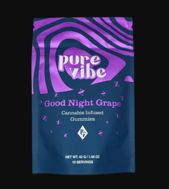 THC Gummies 10pk (10mg)-Good Night Grape