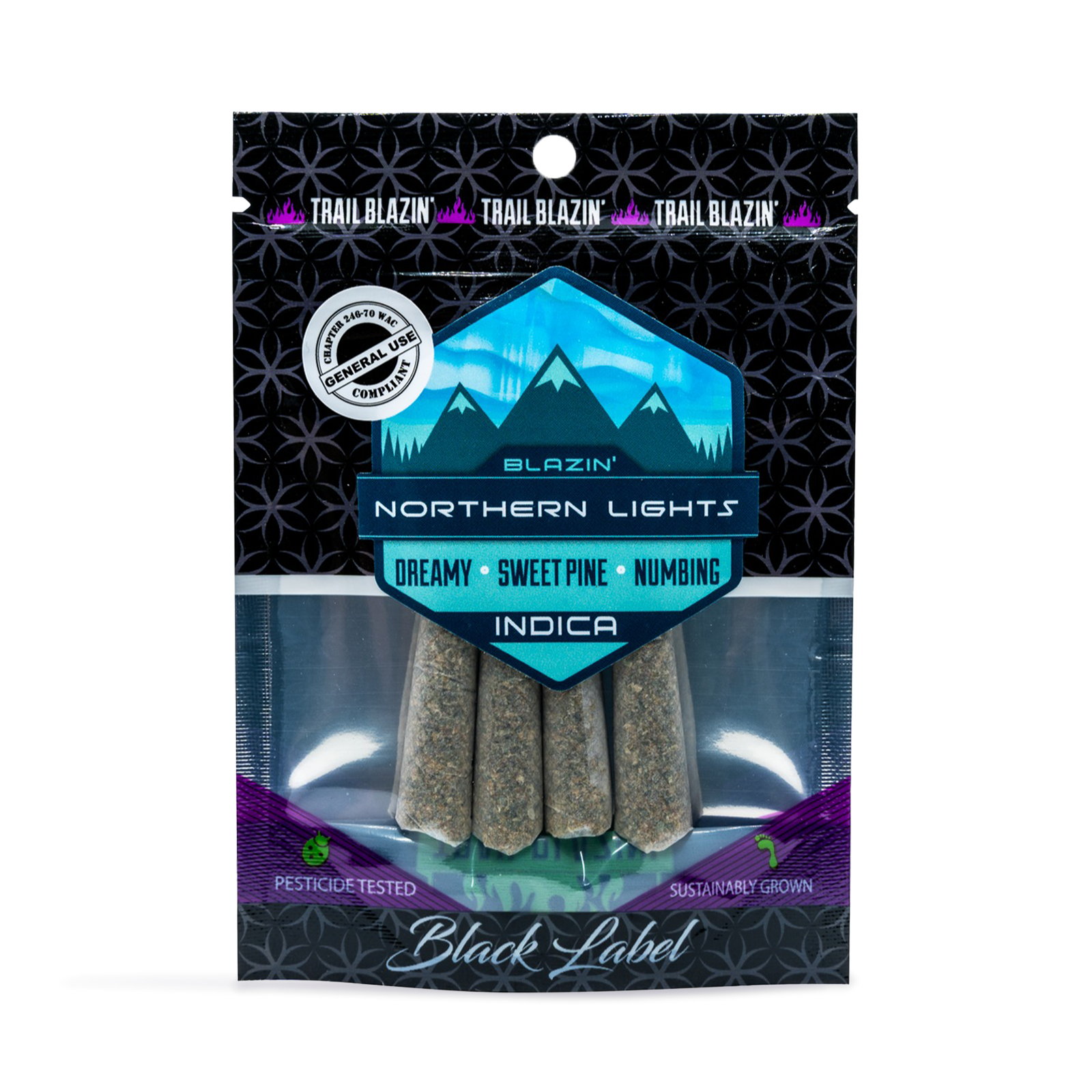 Northern Lights #5 Pre-Roll 4-pack | 2.4g