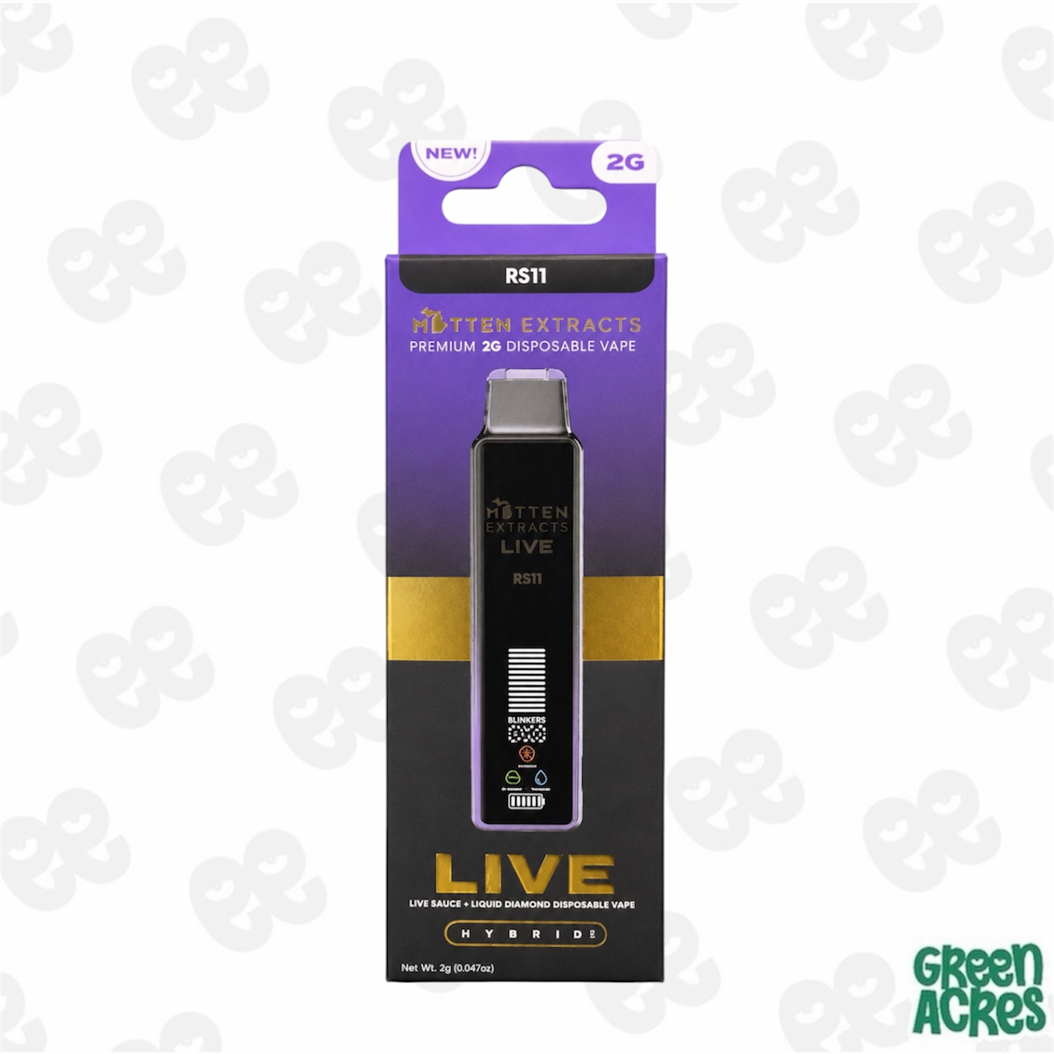 Mitten Extracts: RS11 2G Live Sauce Vape Disposable