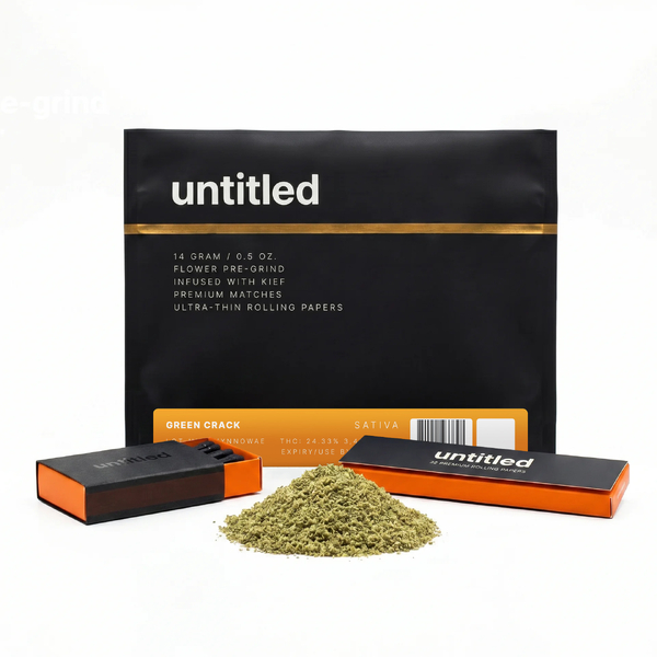 Untitled | Green Crack | Infused with Kief Flower Pre-Grind