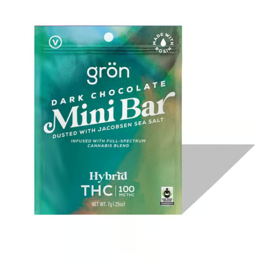 THC Dark Chocolate High-Dose Mini Bar (100mg)