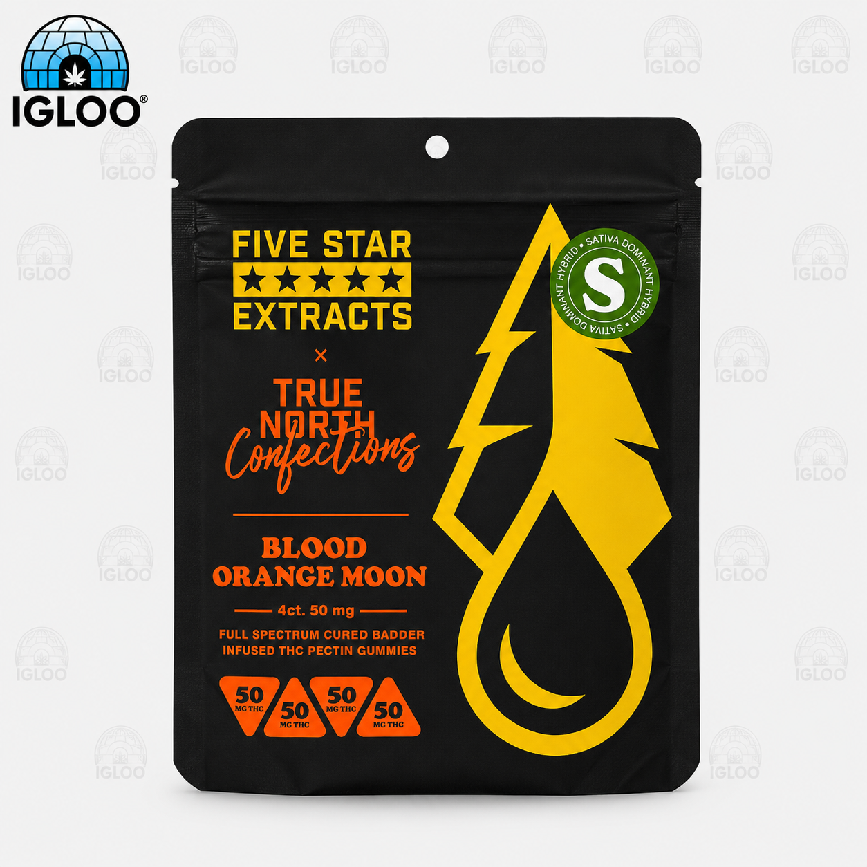 True North | Full Spectrum | Blood Orange Moon | 4x50mg (200mg)