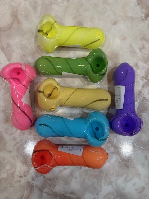 3" Color Spiral Hand Pipe