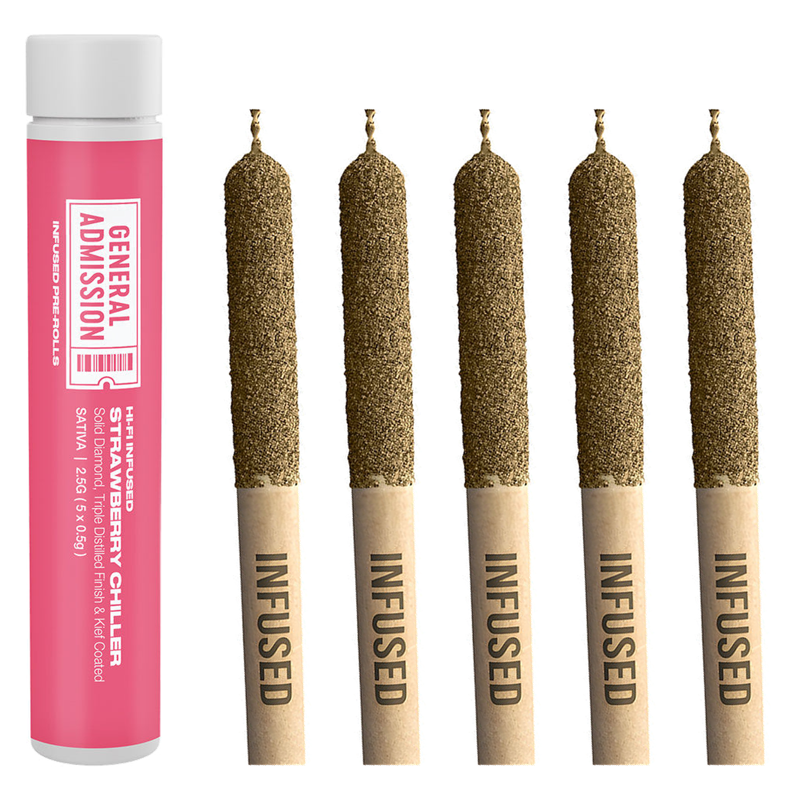 Strawberry Chiller Hi-Fi Infused Pre-Roll | 5x0.5g