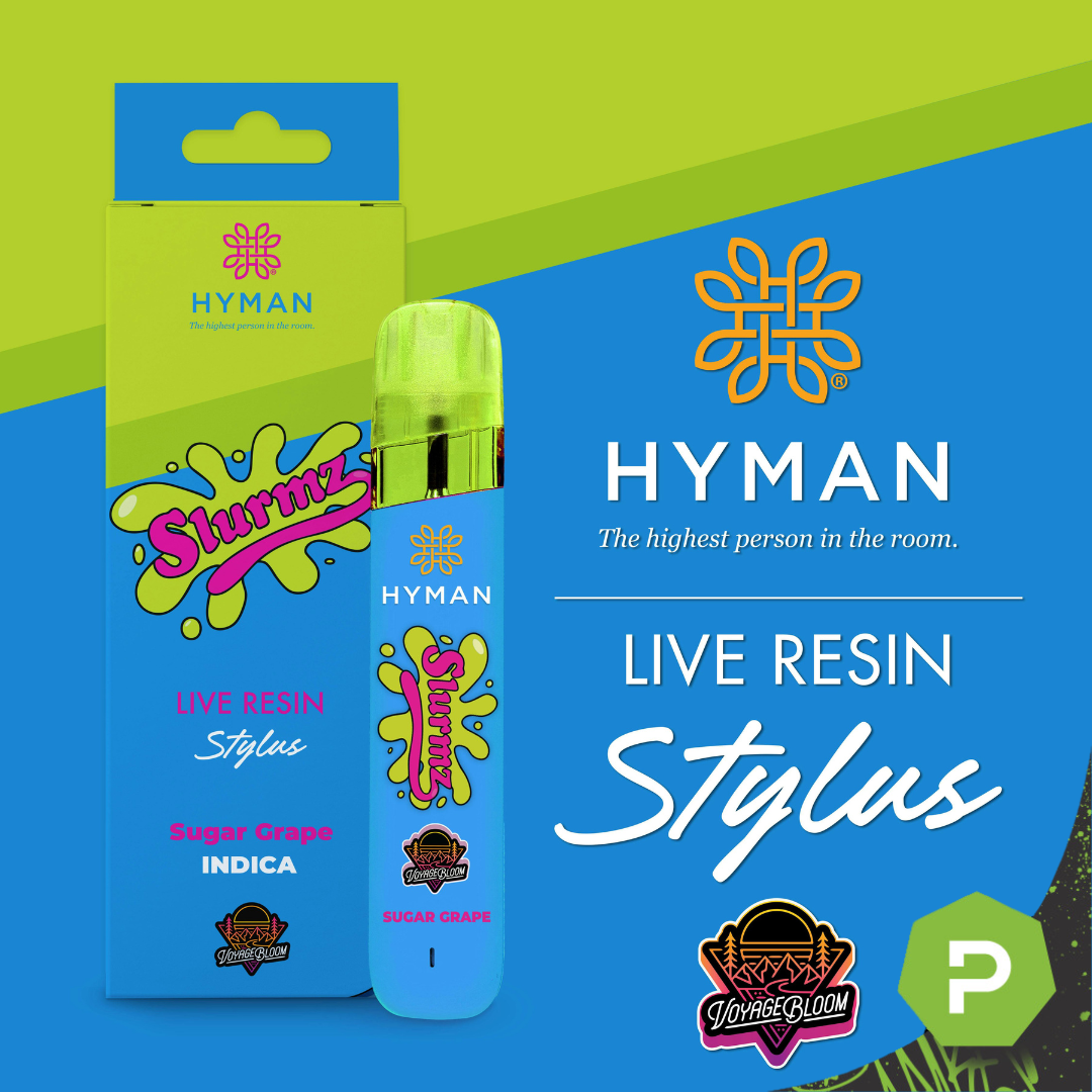 Hyman x Voyage Bloom | 1g Live Resin Disposable Stylus | Slurmz
