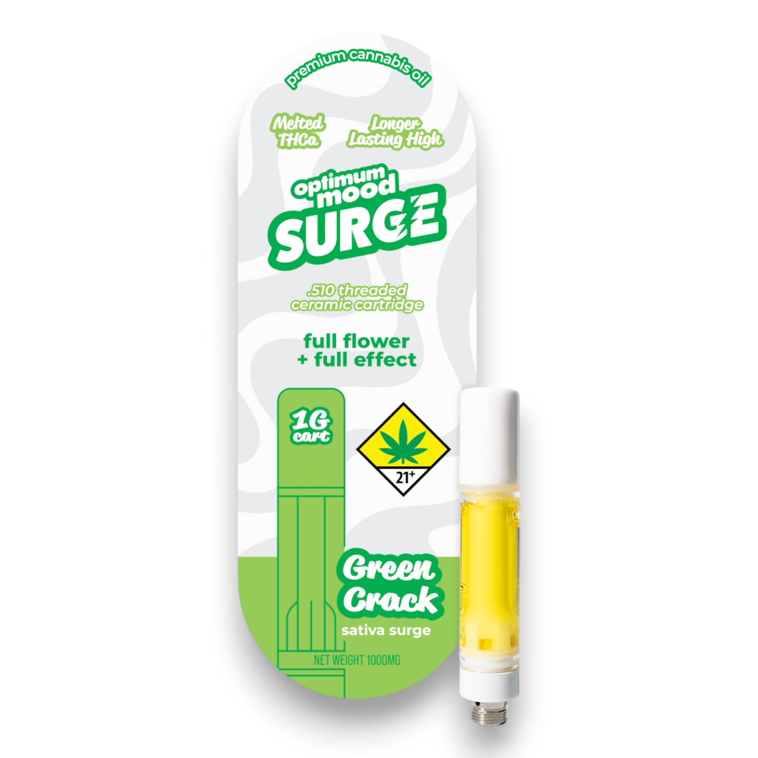 Green Crack Full Effect Cartridge (Optimum Mood)