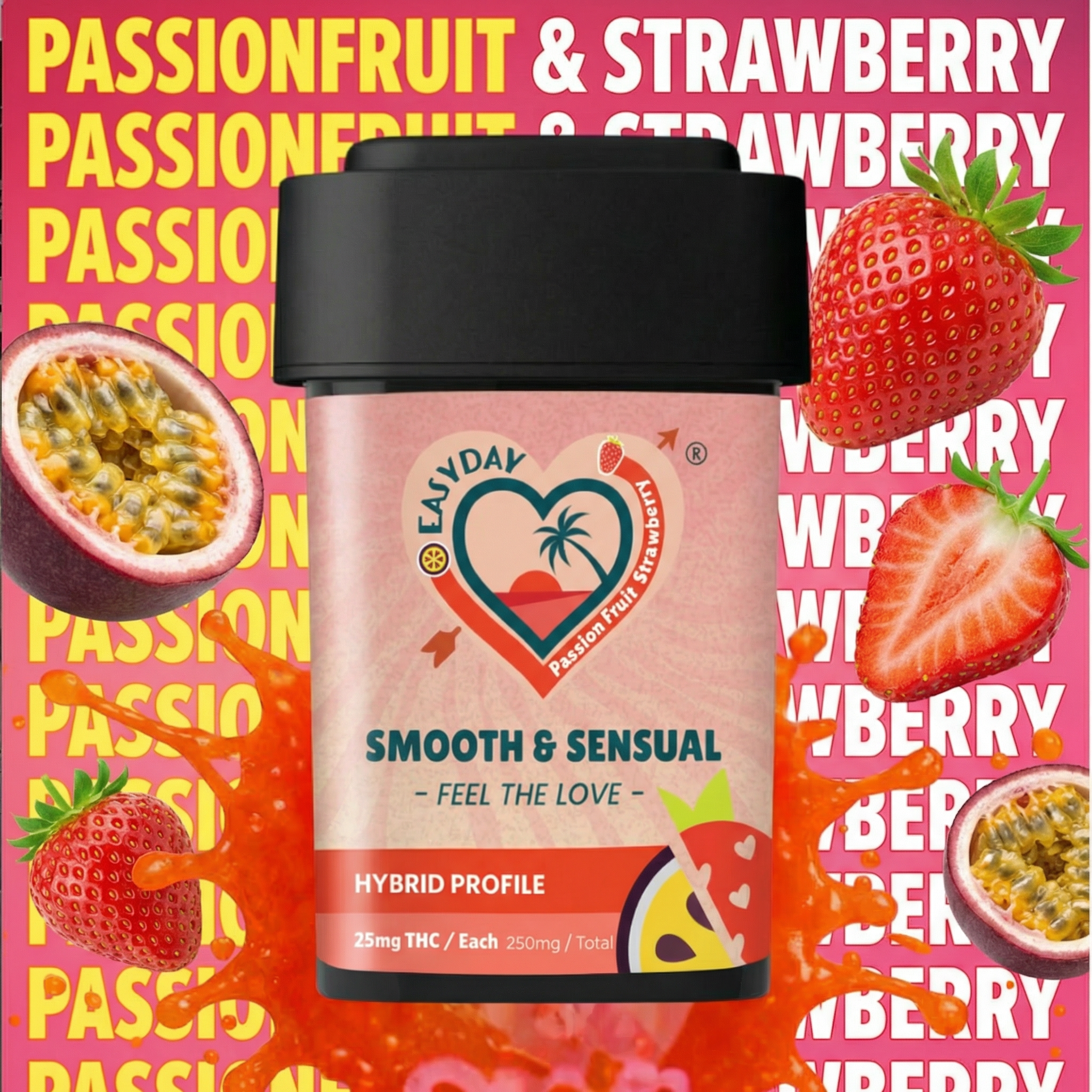 Passion Fruit Strawberry Smooth & Sensual I 250mg THC