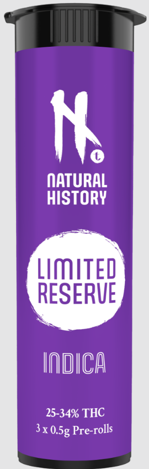 Limited Reserve Indica 3x0.5g Pre-Rolls (Double Baked Cake)