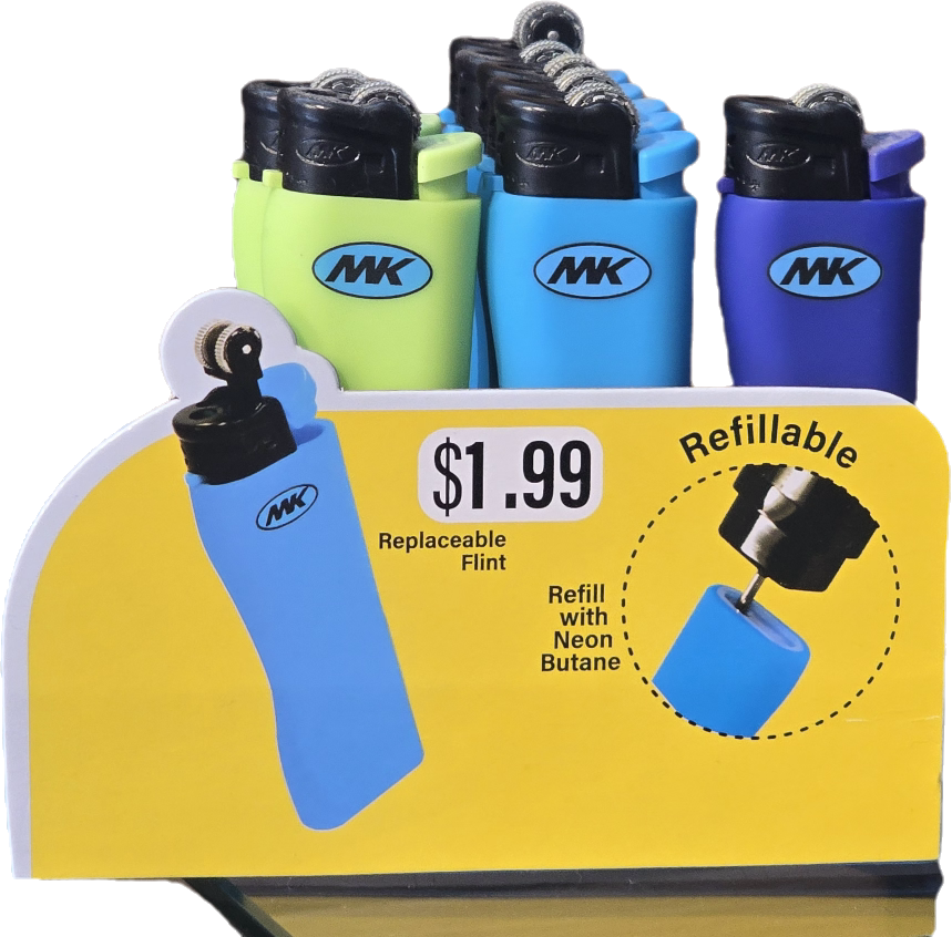 Metro Assorted Colors Flint Lighter