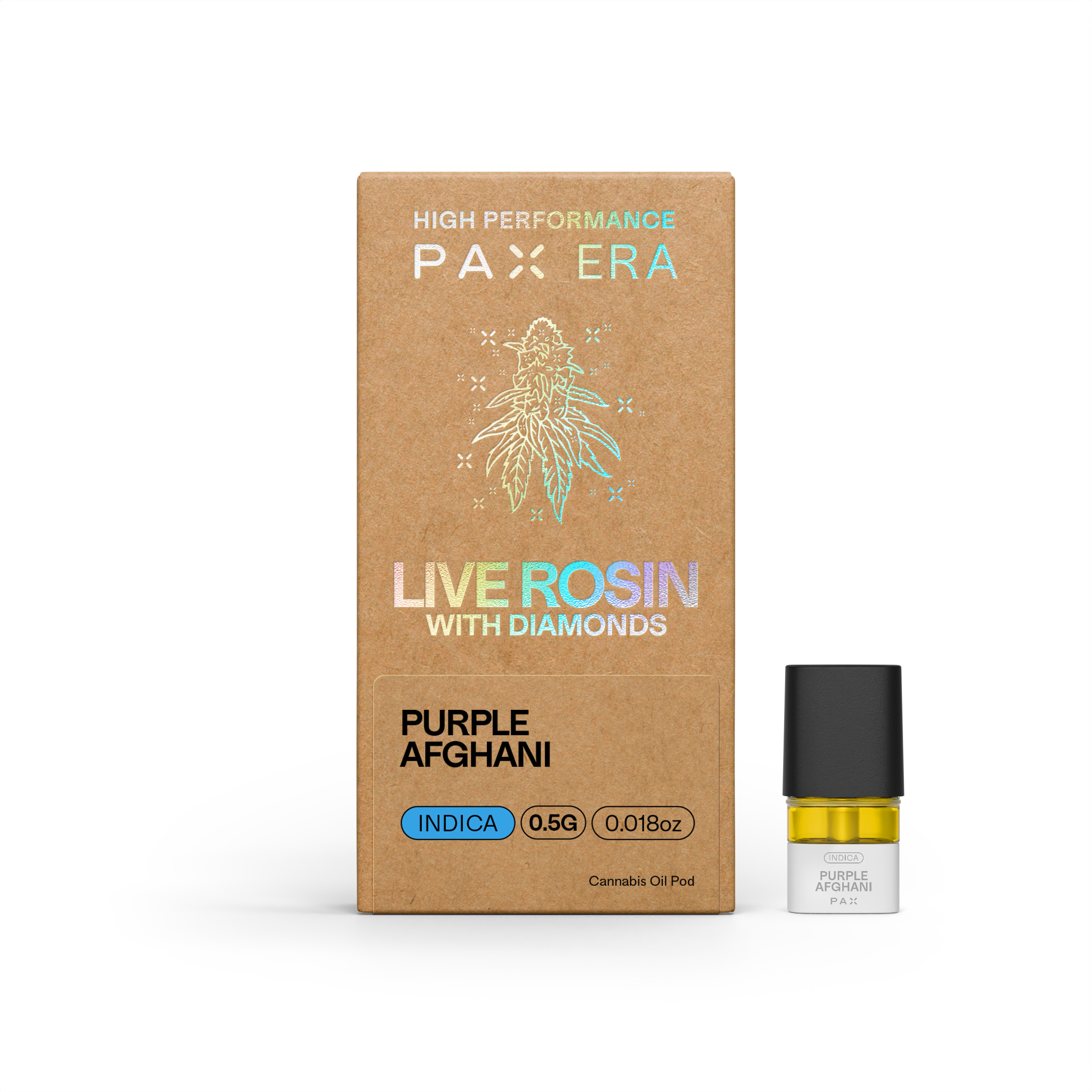 Live Rosin with Diamonds | Purple Afghani 0.5g | Pod