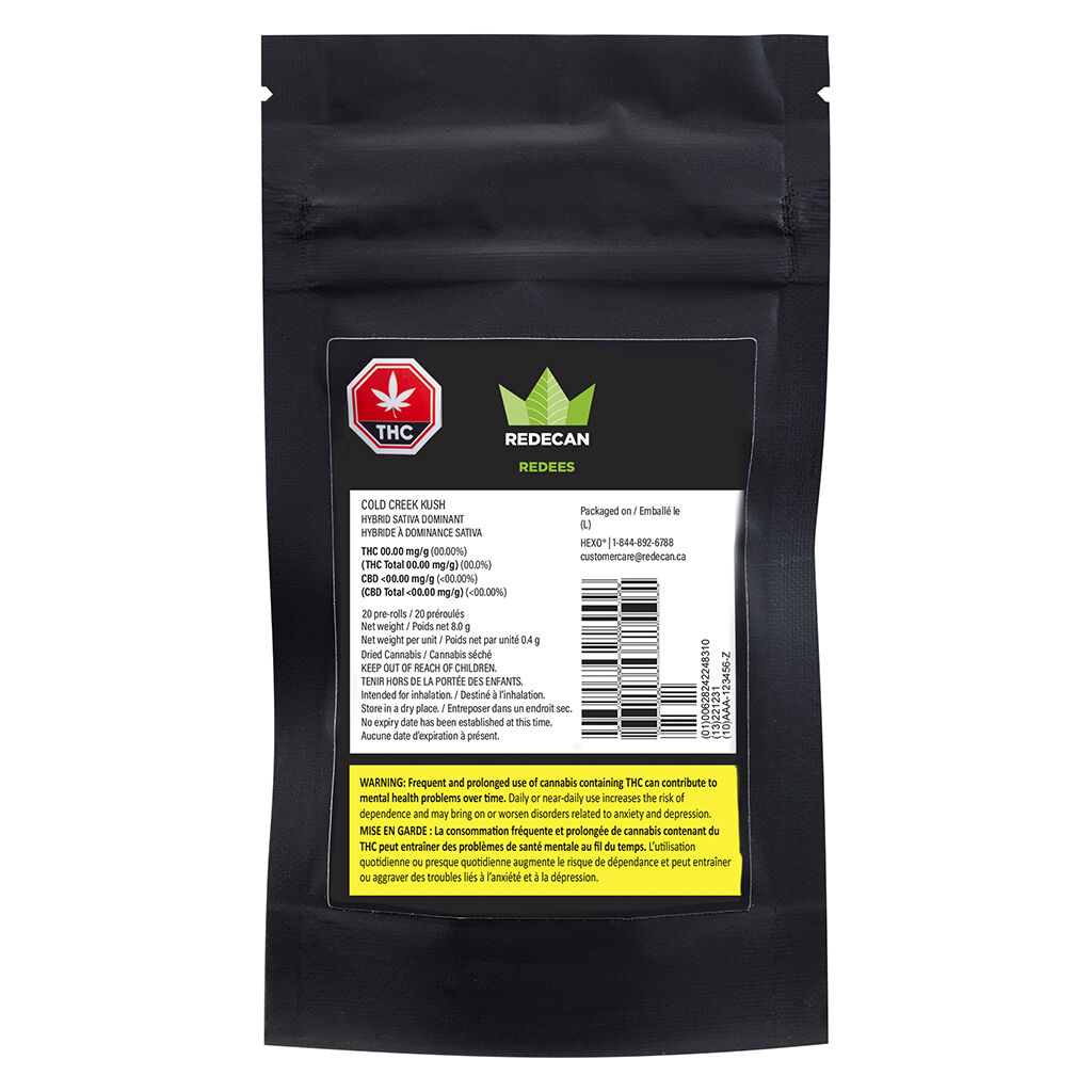 Redecan - Cold Creek Kush Redees Pre-Roll - 20x0.4g