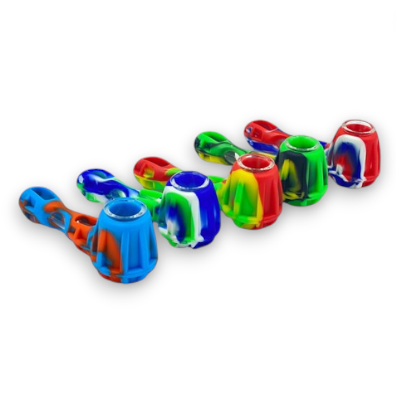 4.5" Silicone Cobb Pipe with Glass Bowl