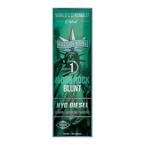 Presidential | NYC Diesel | Distillate Diamonds Moon Rock Blunt 1.5g
