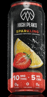 High Peaks | Beverage | Sparkling Strawberry Lemonade | 10mg 12oz