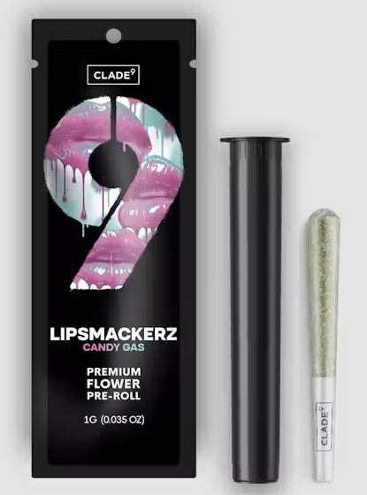 Clade9 Pre-Roll 1pk/1g- Lipsmackerz