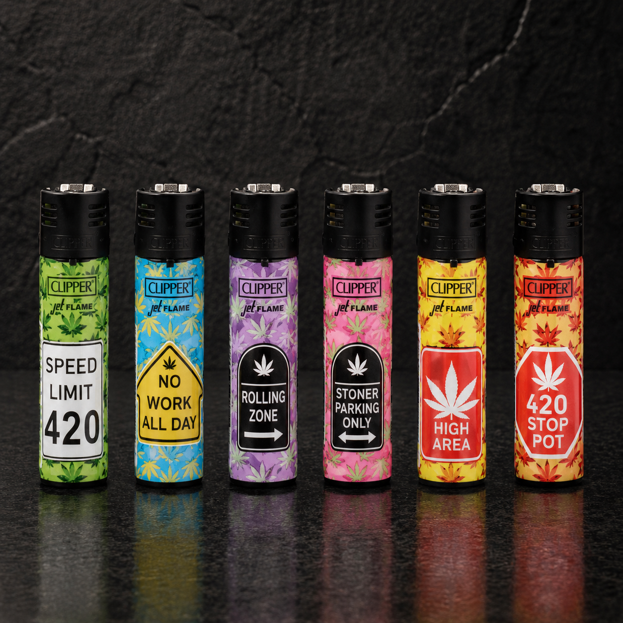 Jet Flame Weed Signs