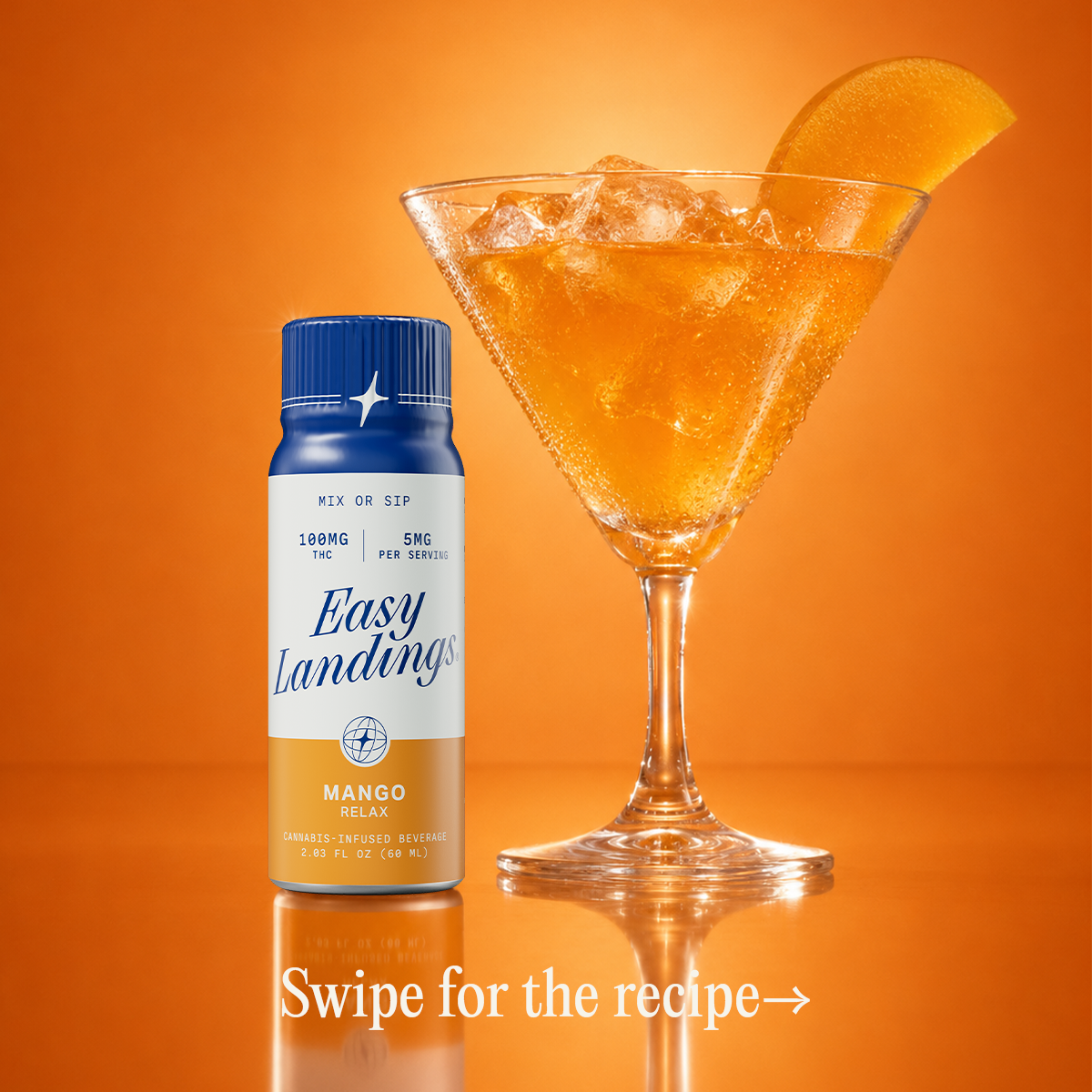 100mg/2oz - Infused Syrup - Mango - Easy Landings - REC