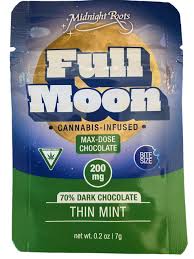 MIDNIGHT ROOTS - FULL MOON | THIN MINT DARK CHOCOLATE | 200MG