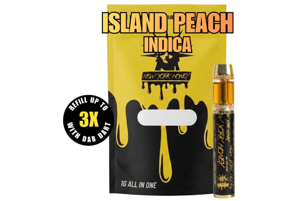 New York Honey - Island Peach Disposable Vape - 1g