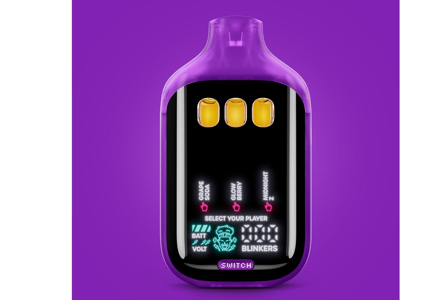 Boutiq - Grape Soda x Glowberry x Cherry Pie Switch V5 Live Liquid Diamonds Disposable Vape - 2g