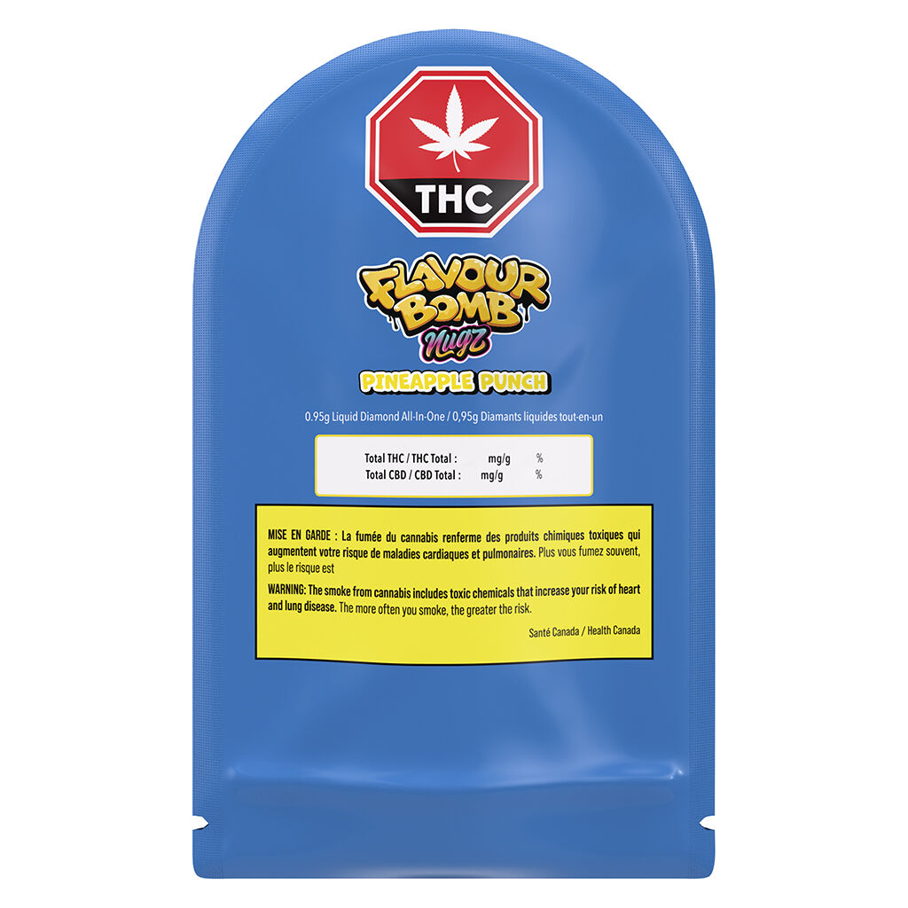 Nugz - Flavour Bomb Pineapple Punch Liquid Diamond All-in-one - 0.95g