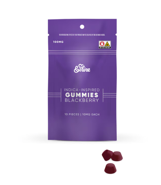 &Shine Bites | Blackberry | 100mg (Indica)