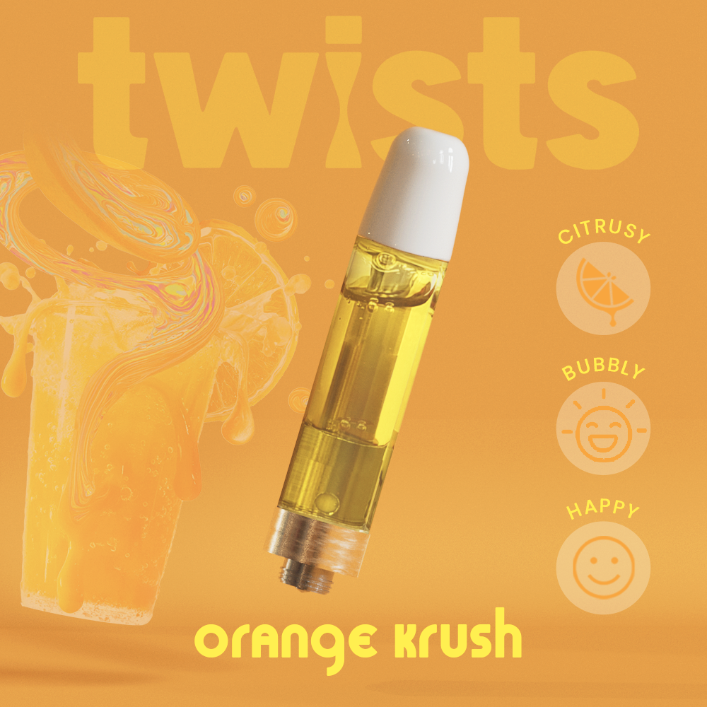 Orange Krush Flavor - Twists Cartridge (1000mg)