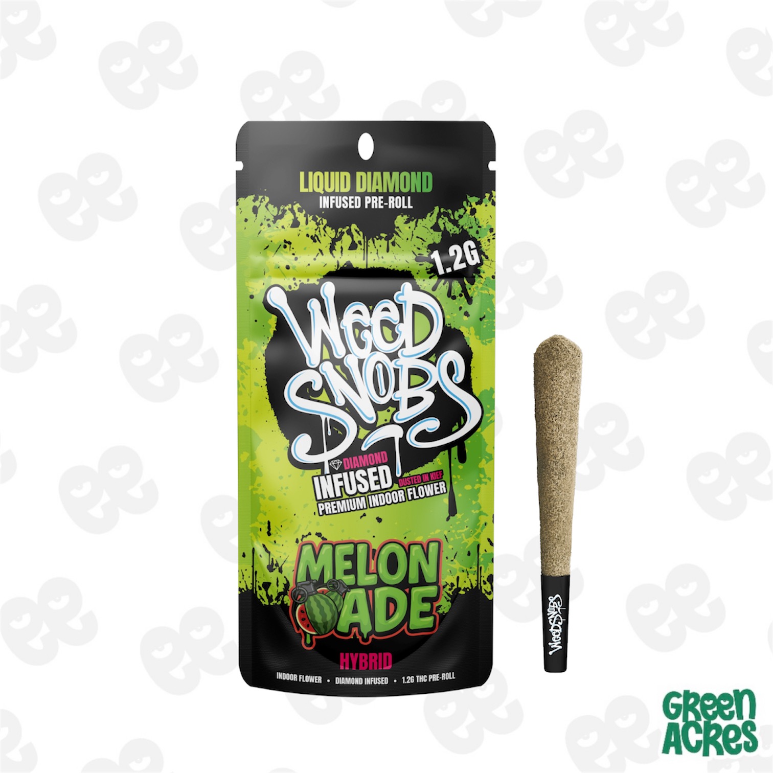 Weed Snobs: Melonade 1.2G Liquid Diamond Infused Pre-Roll