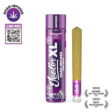 Jeeter | Granddaddy Purp | Quad Infused | Rosin Enhanced | XL Pre-Roll | 2g