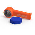 4" Silicone Hand Pipe (Blue/Orange)