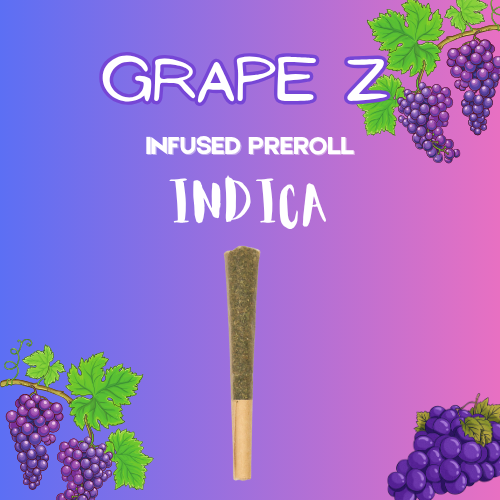 Brute's Root Infused Single Preroll - Grape Z