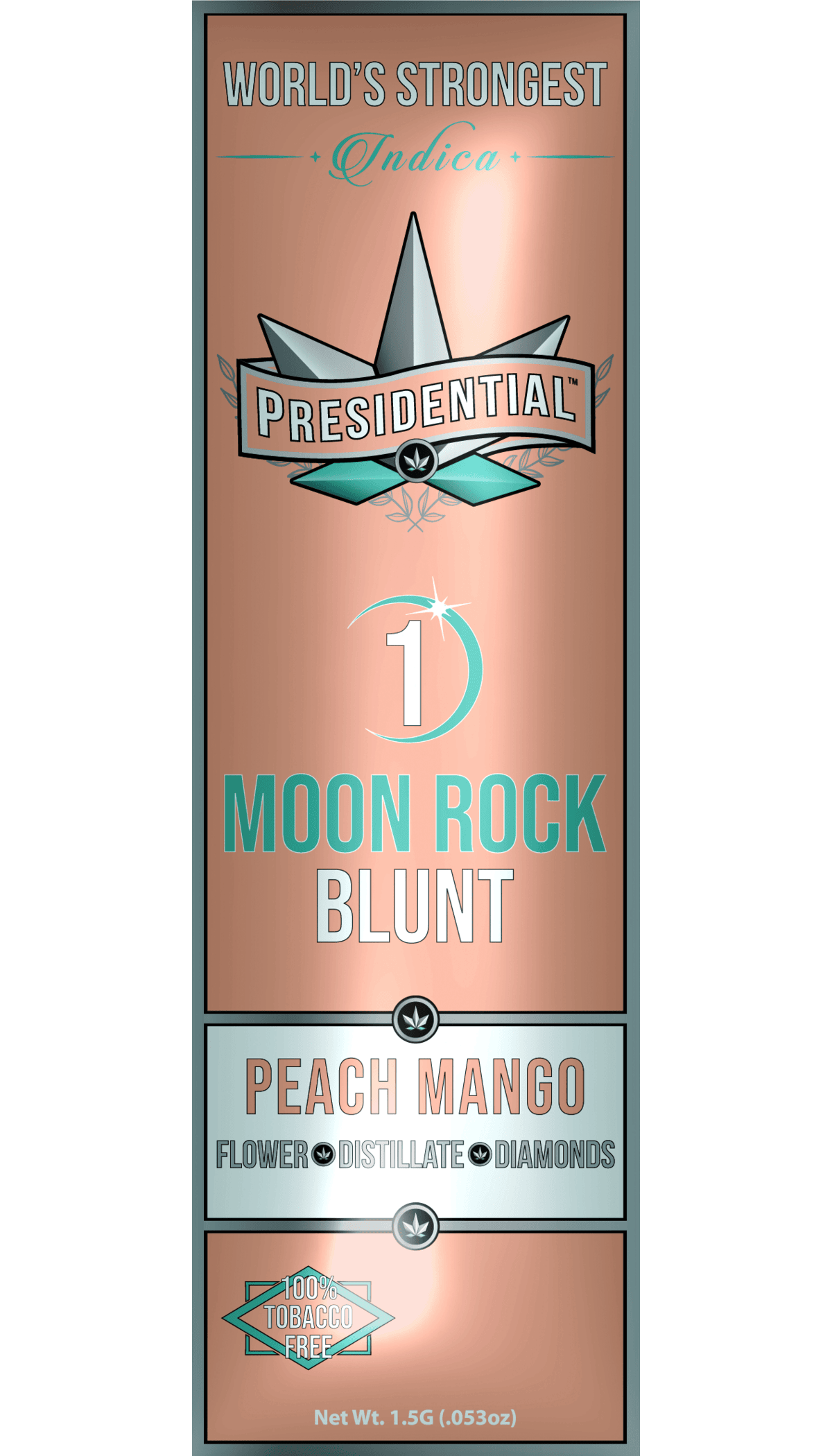 Presidential Peach Mango (Indica) 1g Moon Rock Infused Pre-Roll