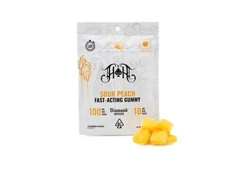 Heavy Hitters - Sour Peach Fast Acting Gummies 10PK 100MG