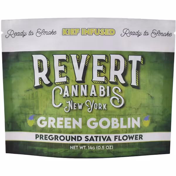 Green Goblin | Kief Infused Ground Flower | 14g