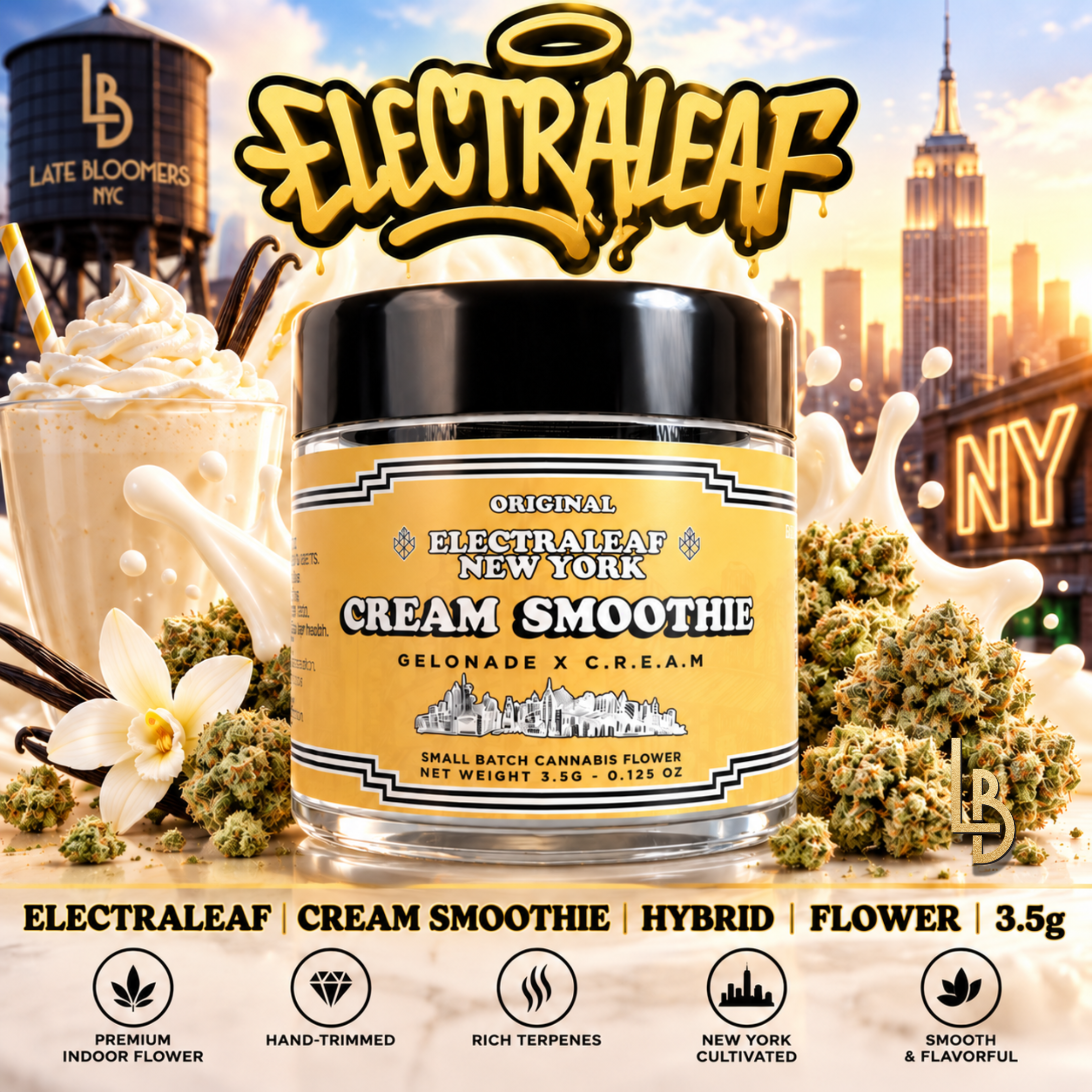 Electraleaf | Cream Smoothie | Hybrid | Flower | 3.5g