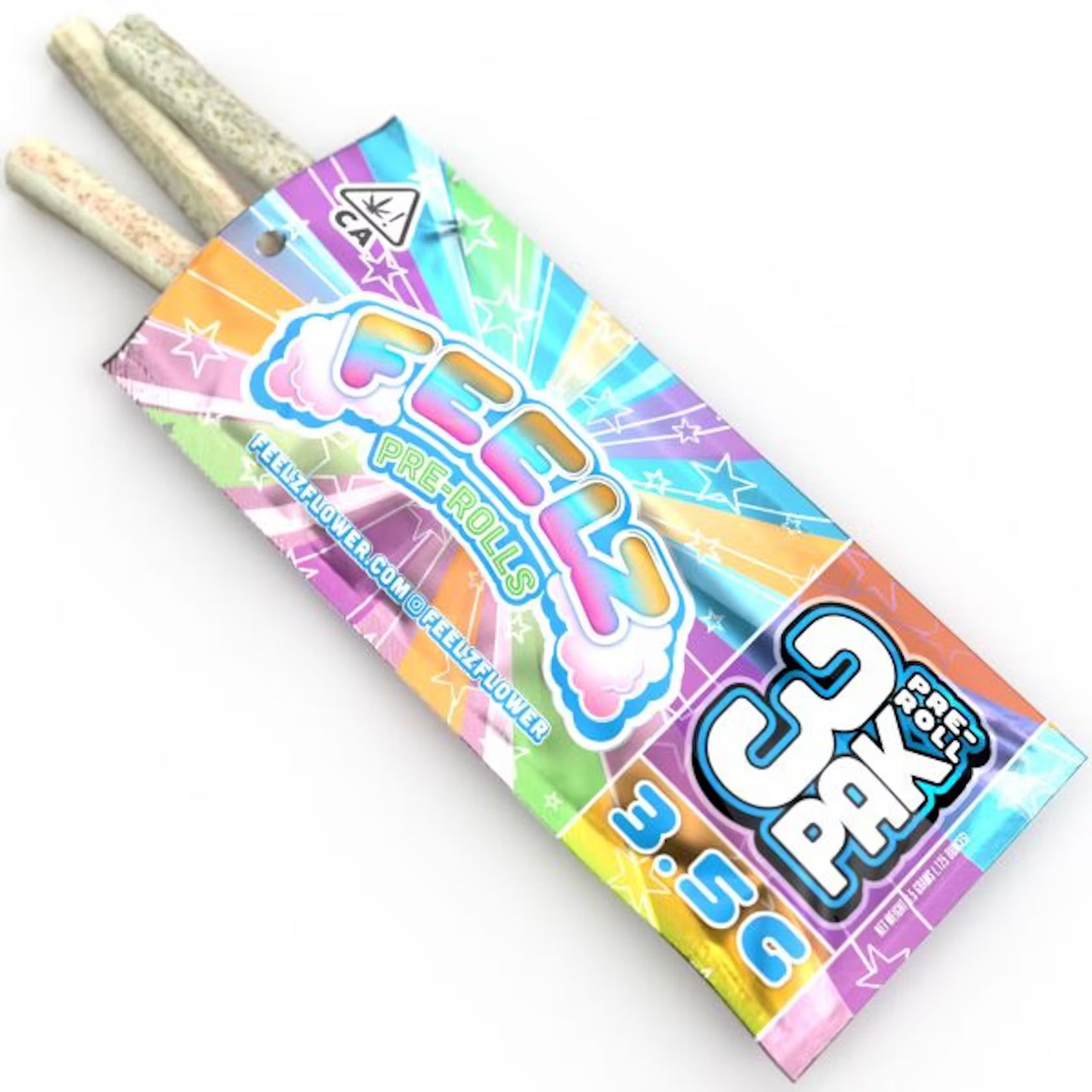 Feelz - Happy Hybrid - 3.75g/3pk - Prerolls