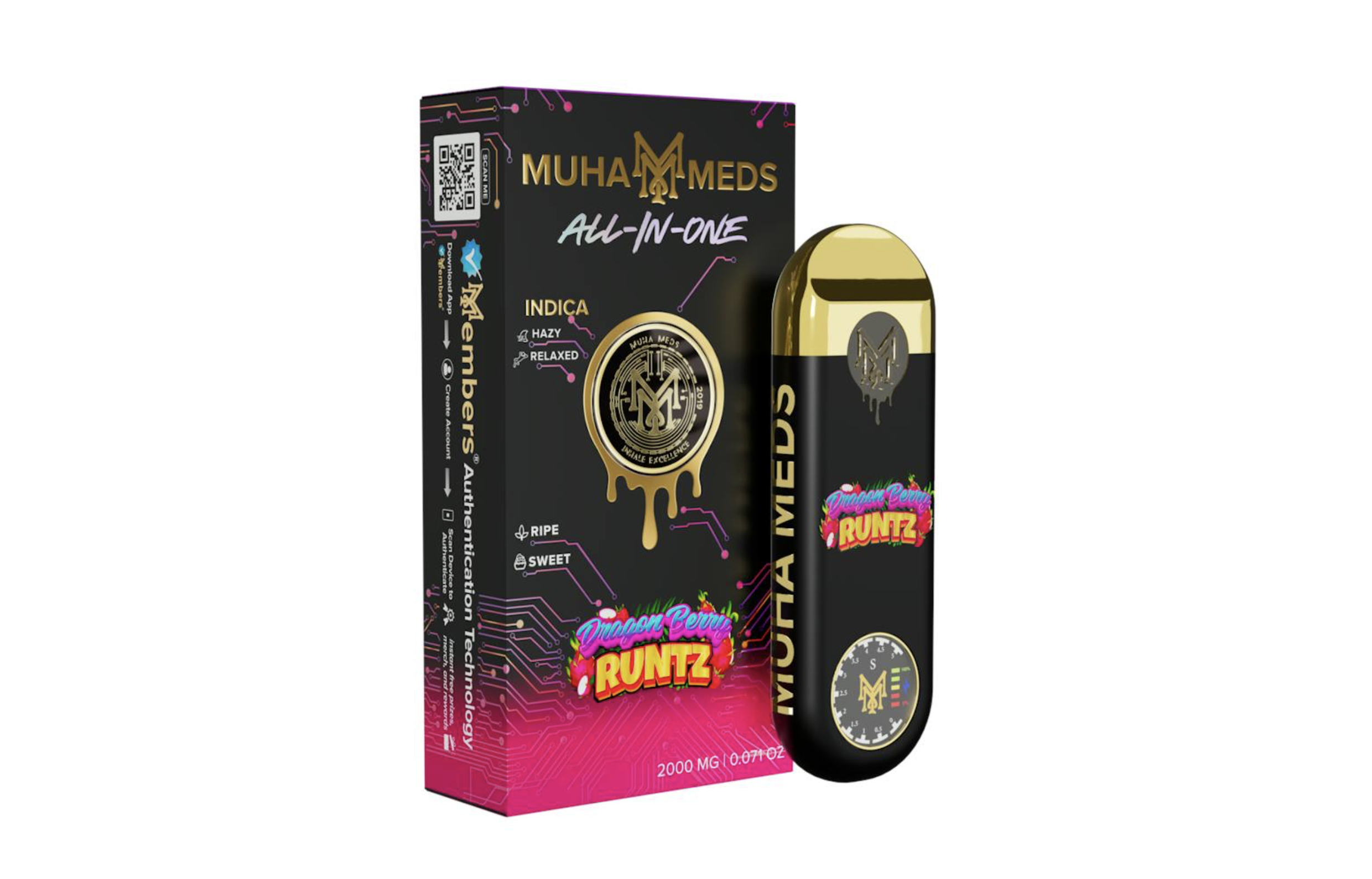 Muha Meds | Dragon Berry Runtz | 2g AIO