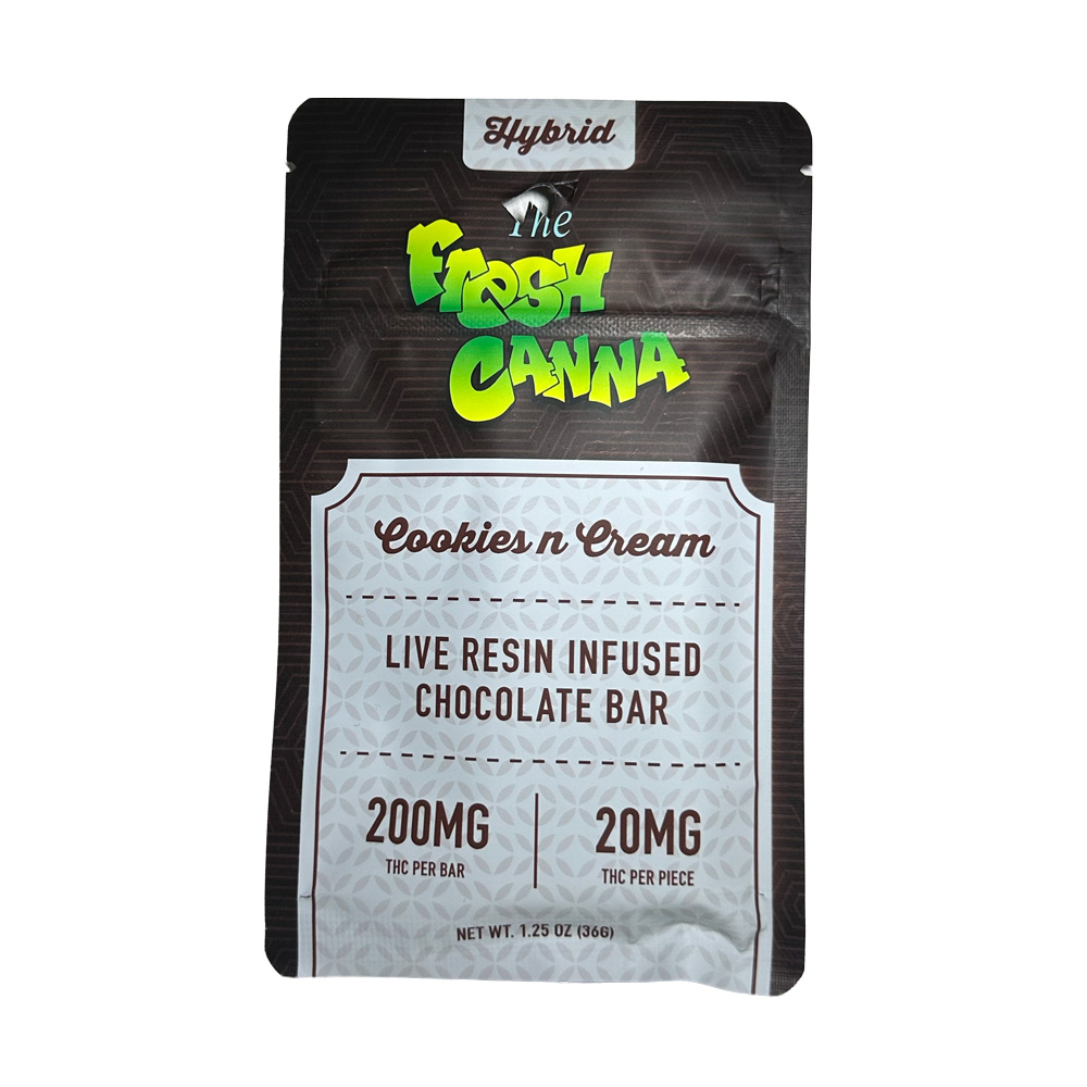 Fresh Canna | 200mg THC Chocolate Bar | Cookies n Cream
