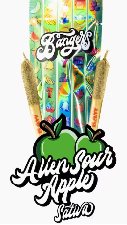 Alien Sour Apple Infused Preroll   1.2 G