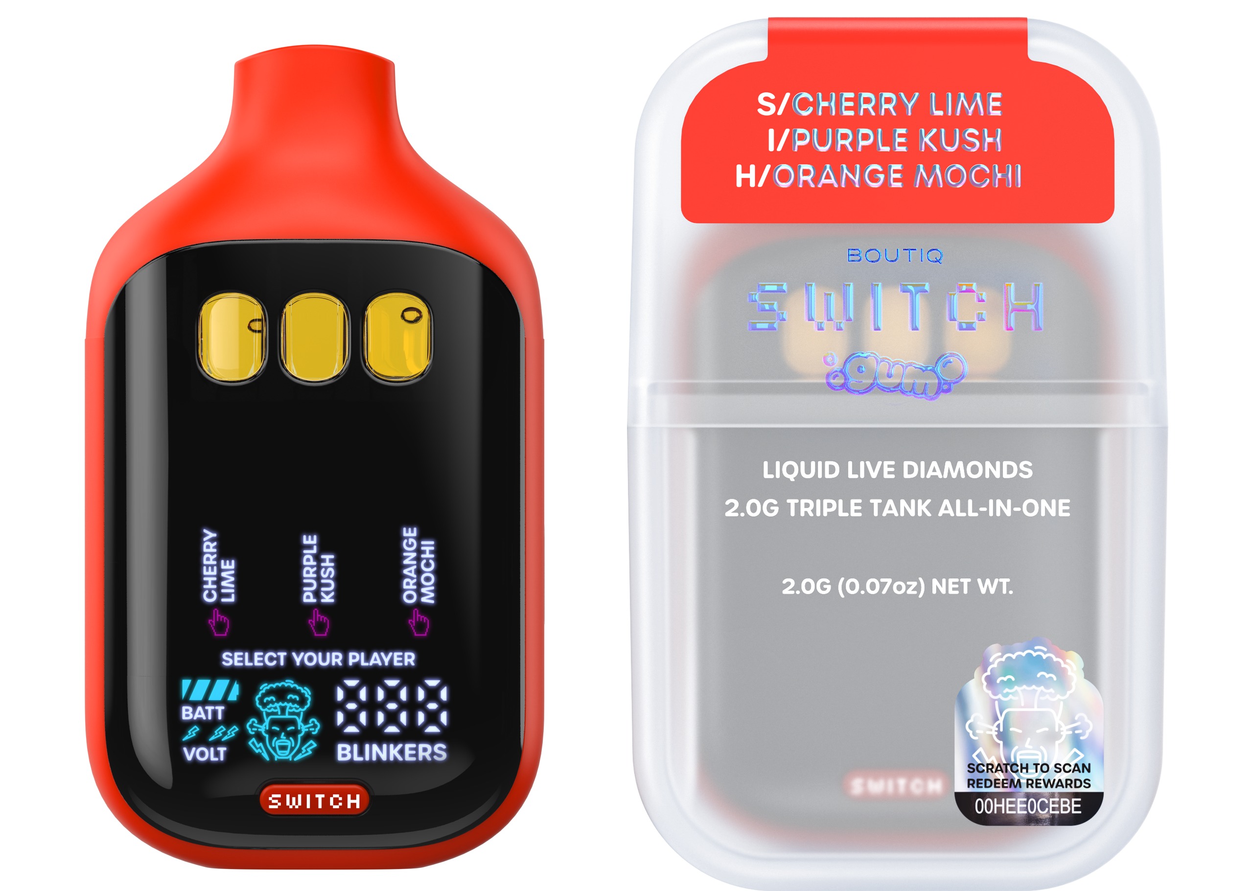 Cherry Lime x Purple Kush x Orange Mochi | Switch V5 AIO | 2g