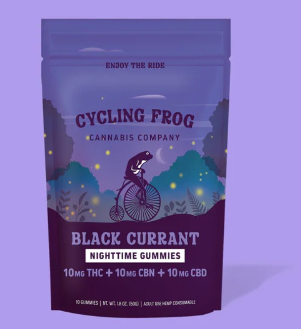 Cycling Frog - Black Currant 1:1:1 (THC:CBD:CBN) - 10pk/100mg - Edibles
