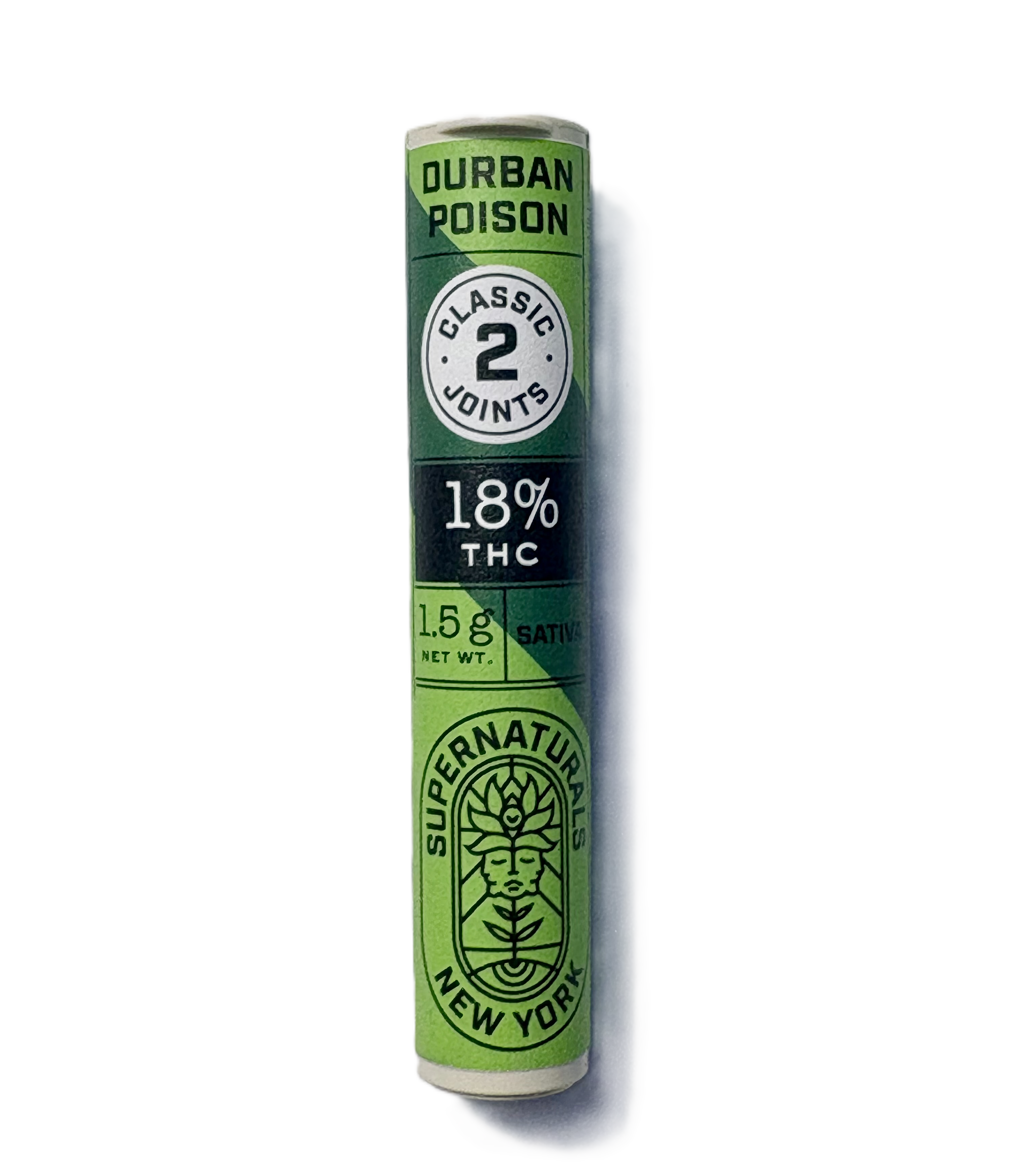 Supernaturals | Pre-Roll | Durban Poison | 2pk | 1.5g