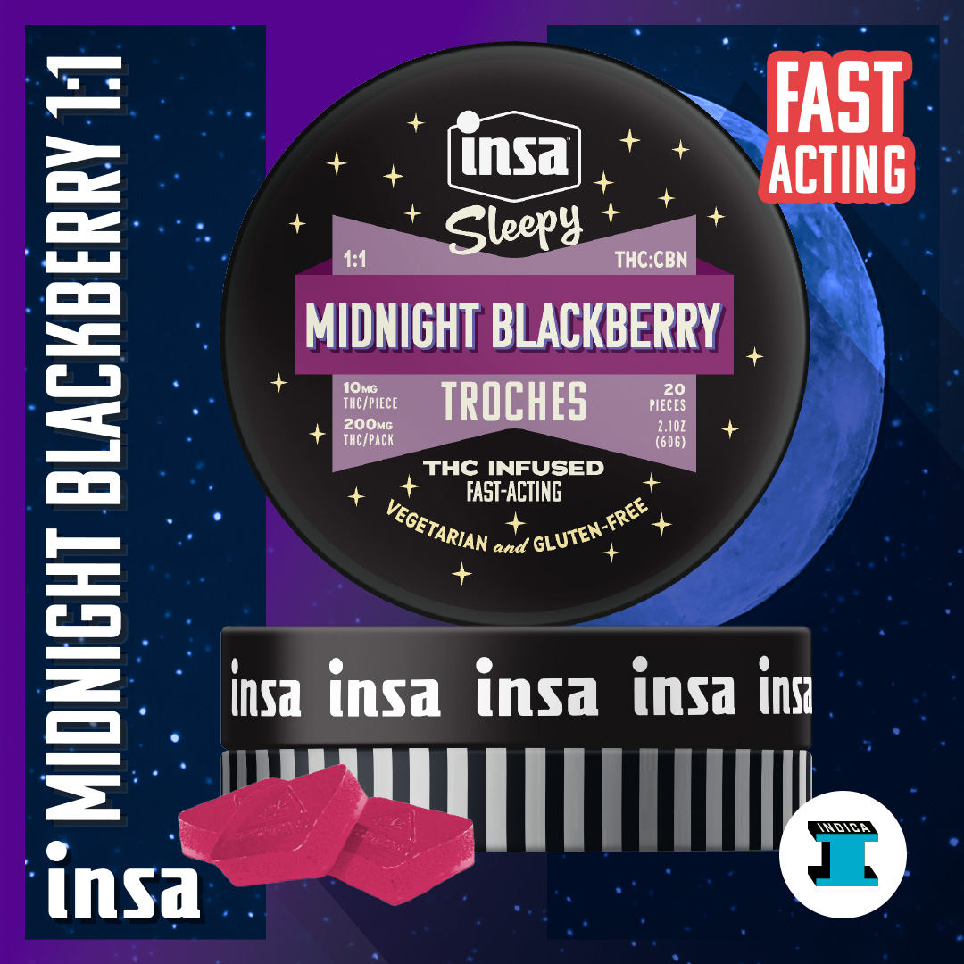 Midnight Blackberry RSO Troches [20pk] (200mg THC/200mg CBN)