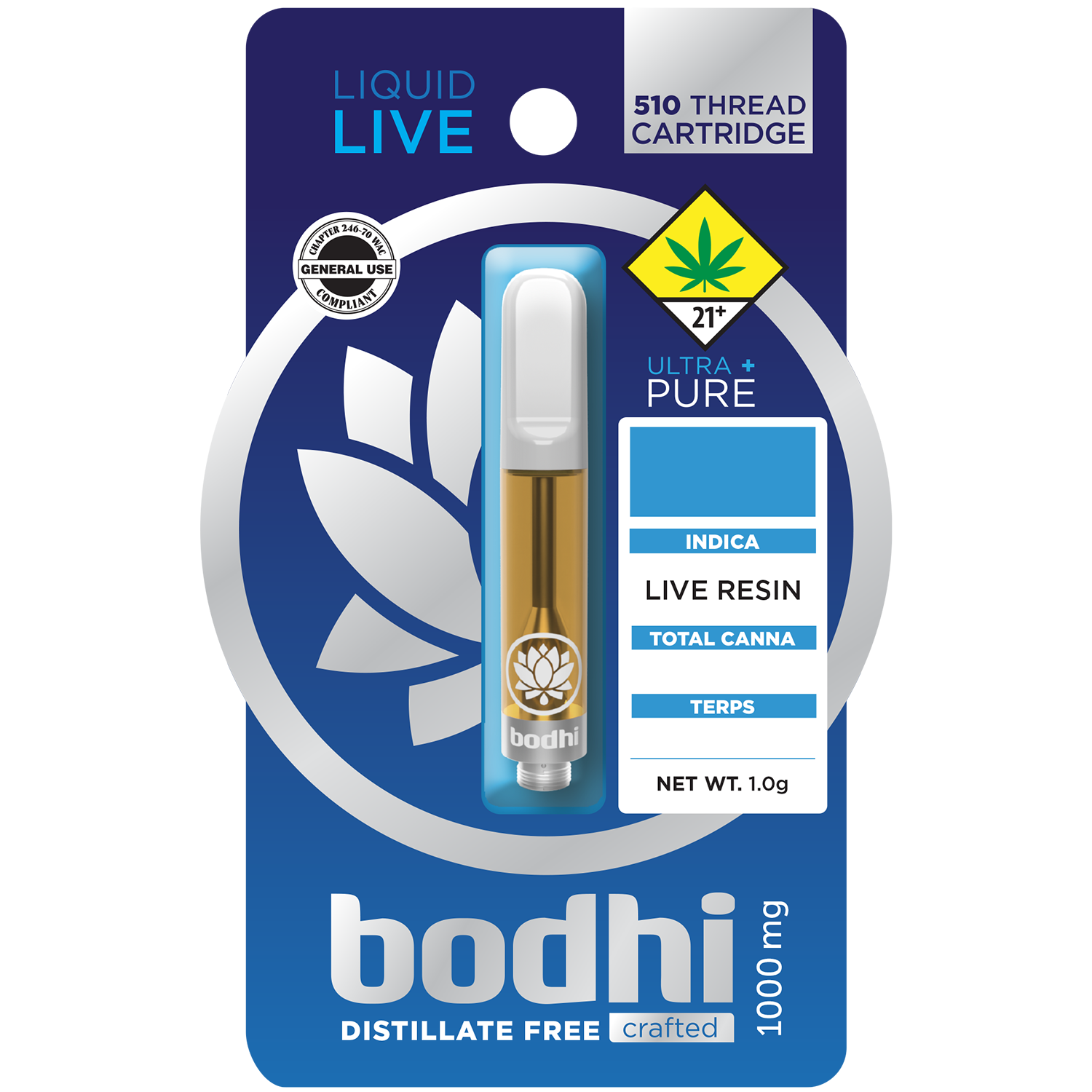 BH LR Ultra Pure Vape Cart 1g - Chem Cookies