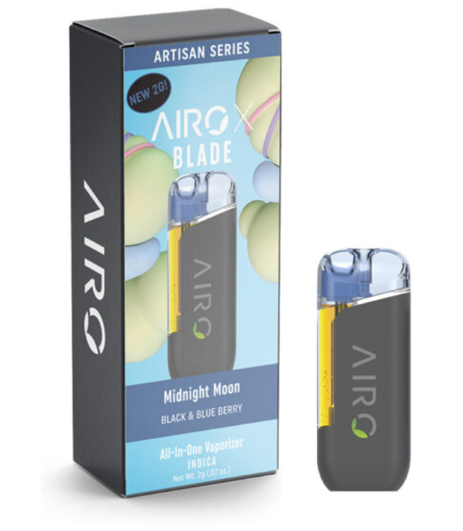 Midnight Moon - Black & Blue Berry | Artisan Series | AiroX2 | 2000mg