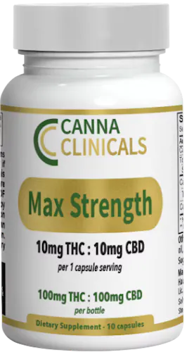 Canna Clinicals  | Max Strength Capsules | 100mg | 10 pk | .1g by Canna Clinicals - edibles cannabis product